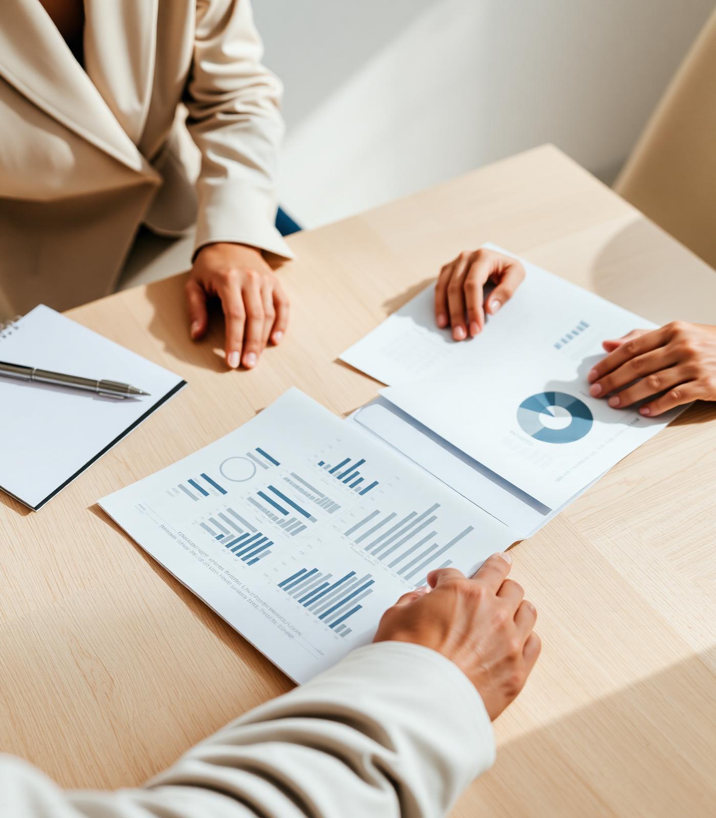 Analyse de rapports de performance publicitaire lors d'une réunion